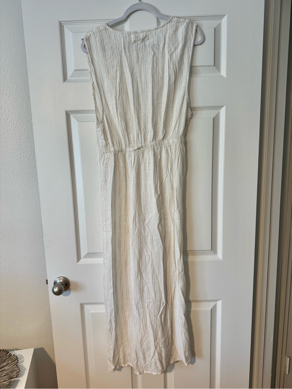 L*Space Down The Line Cover Up Dress Cream Knot Front Maxi Swim Coverup NWT L - Picture 7 of 7